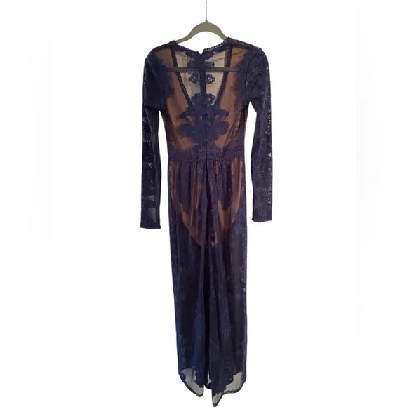 NWT For Love And Lemons Temecula Lace Maxi Dress Size Small
